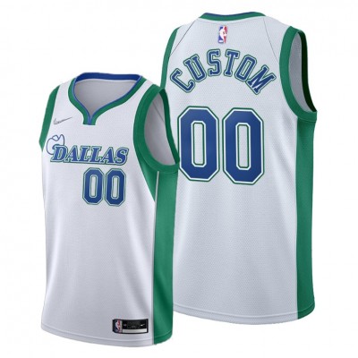 Dallas Mavericks Custom Men's 2021 22 City Edition White NBA Jersey